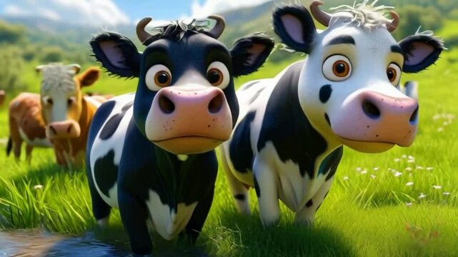 cow on a meadow