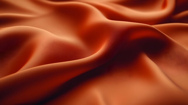 Abstract orange fabric texture background.