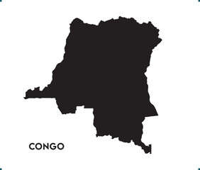 Obraz premium Congo icon vector design, Congo Logo design, Congo's unique charm and natural wonders, Use it in your marketing materials, travel guides, or digital projects, Congo map logo vector