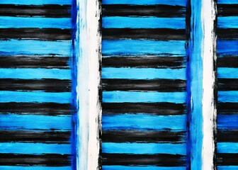 Abstract Black Blue Striped Brush Stroke Background - Rule of Thirds Composition