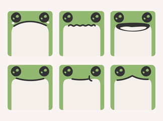 Colorful sticky note design set