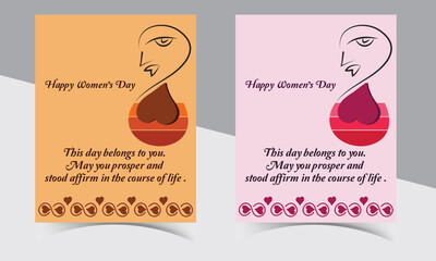 Greeting Card design template.