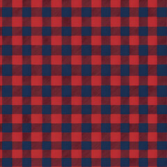 Blue and Red - Collection Design of Seamless Pattern gingham check