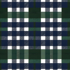 Black and Blue and white, Collection Design of Seamless Pattern gingham check