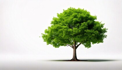 A tree on a white background. Environment and nature concept. graphic resource. 