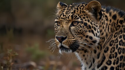 Fototapeta premium portrait of a leopard