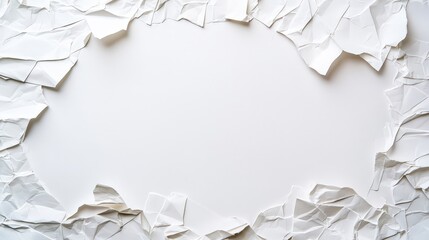 Fototapeta premium Torn Paper Frame for Creative Backgrounds and Designs