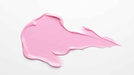 pink polish on white background 