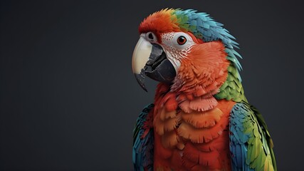 Naklejka premium blue and yellow macaw