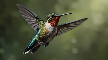 Naklejka premium hummingbird in flight