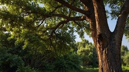 Naklejka premium trees in the forest