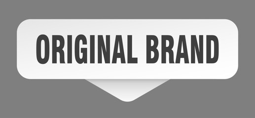 ORIGINAL BRAND button, label, sign