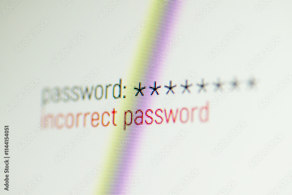 Poster entering incorrect password to a website. failed while entering secure website, forgot password conc