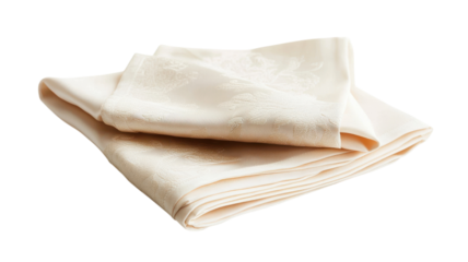 Discover the Sophisticated Appeal of a Folded Cloth Napkin with an Elegant Design, Perfect for Upscale Dining Experiences and Special Events.