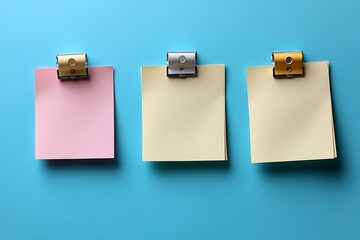 close up of a note paper on white background
