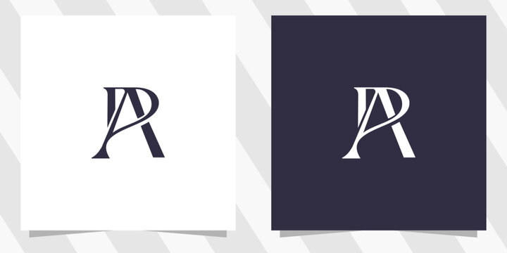 letter ap pa logo design