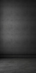 Dark, textured concrete wall and floor seamless background, studio,design