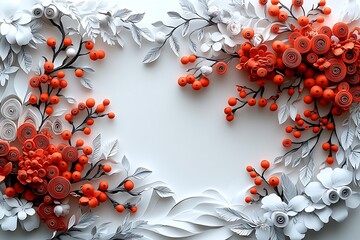 Summer flourish with rose - layered