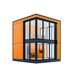 Modern House with Sleek Glass Walls