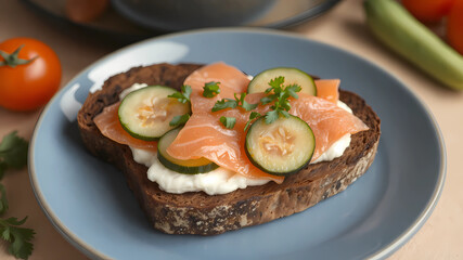 sandwiches with salmon