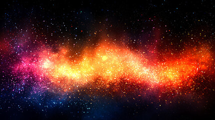 Fototapeta premium Colorful nebula cosmic background.