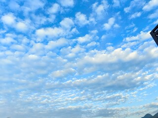 blue sky with clouds