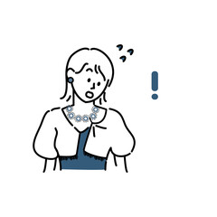 ほつれが気になる女性