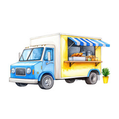 Colorful Food Truck with Caribbean Vibes