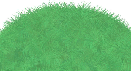 Grass, watercolor cartoon style grass