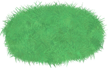 Grass, watercolor cartoon style grass