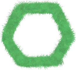 Grass, watercolor cartoon style grass