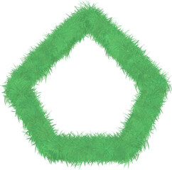 Grass, watercolor cartoon style grass