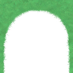 Grass, watercolor cartoon style grass