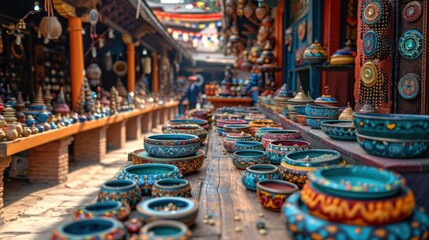 Exploring the vibrant markets Find unique souvenirs and handicrafts.