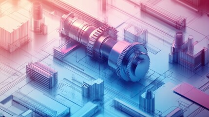 Interconnected Complexity: A Symphony of Gears and Pipes