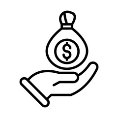 Revenue Model line icon