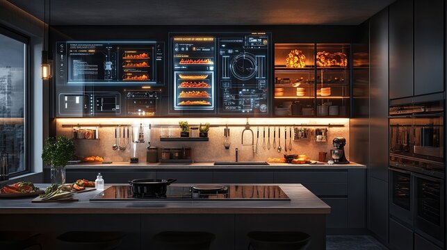 Smart kitchens integrating technology healthier cooking featuring appliances systems that enhance food preparation cooking techniques overall efficiency modern kitchen