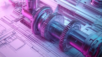 Interconnected Complexity: A Symphony of Gears and Pipes