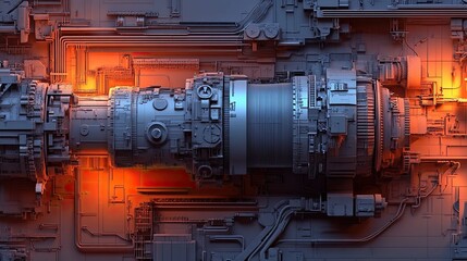 Interconnected Complexity: A Symphony of Gears and Pipes