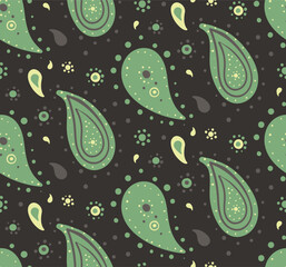 Luxury paisley and ornament linen. Boho intricate of background medallion. Costume calm to detailed fashion.