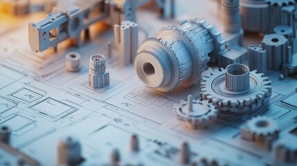 Interconnected Complexity: A Symphony of Gears and Pipes