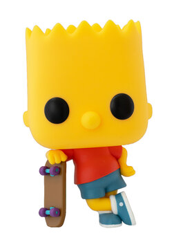 Dortmund - Deutschland 18. Dezember 2024 Funko Pop Figur Bart Simpson - Studio Aufnahme

