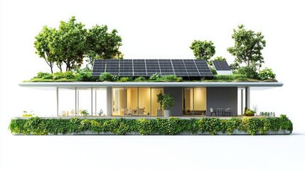 Fototapeta premium Green Energy Installation with Solar Panels