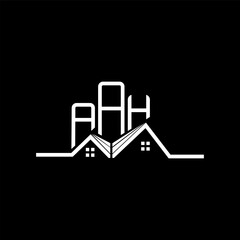 AAH logo design, AAH simple and modern logo. AAH luxurious alphabet design