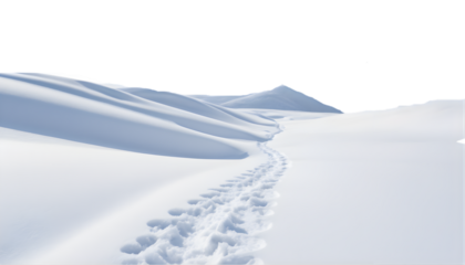 A minimalistic snowy landscape featuring smooth, untouched snowdrifts, evoking tranquility and winter serenity. Perfect for seasonal or nature-themed designs.
