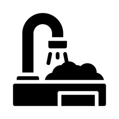 Bathroom Sink glyph icon