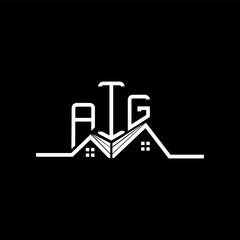 AIG Real state logo design, AIG simple and modern logo. AIG luxurious alphabet design