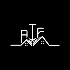 AIF Real state logo design, AIF simple and modern logo. AIF luxurious alphabet design