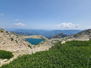 monte renoso and lake bastani (lac de bastani), corsica