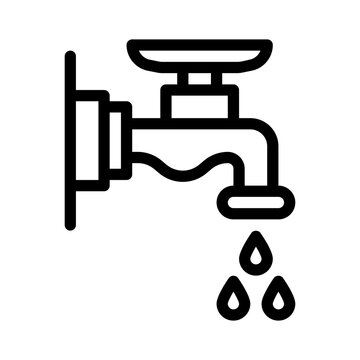 recommend clip art: Tap Water line icon